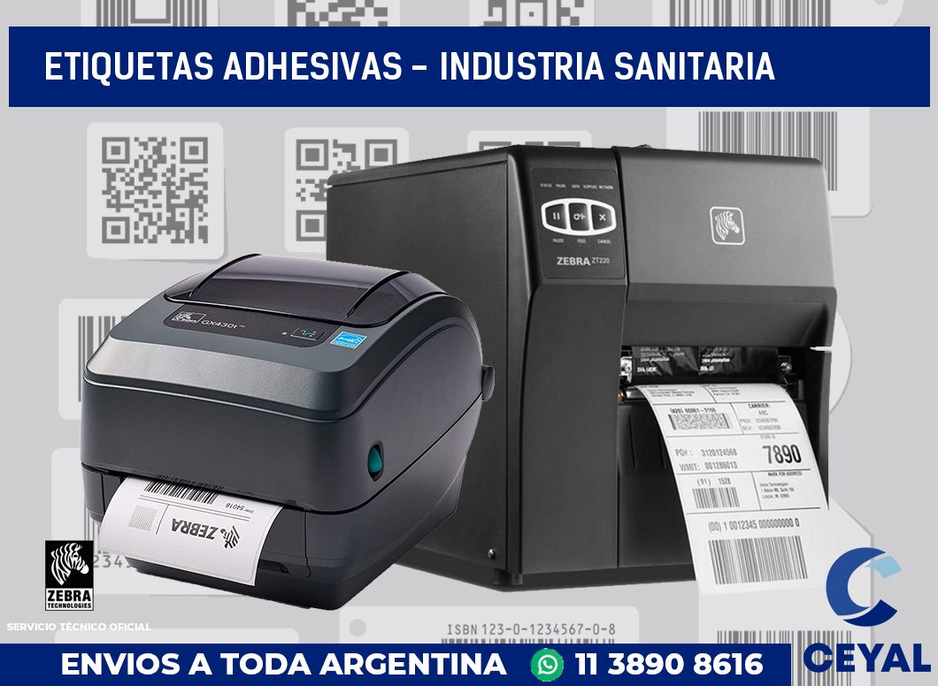 etiquetas adhesivas - industria sanitaria