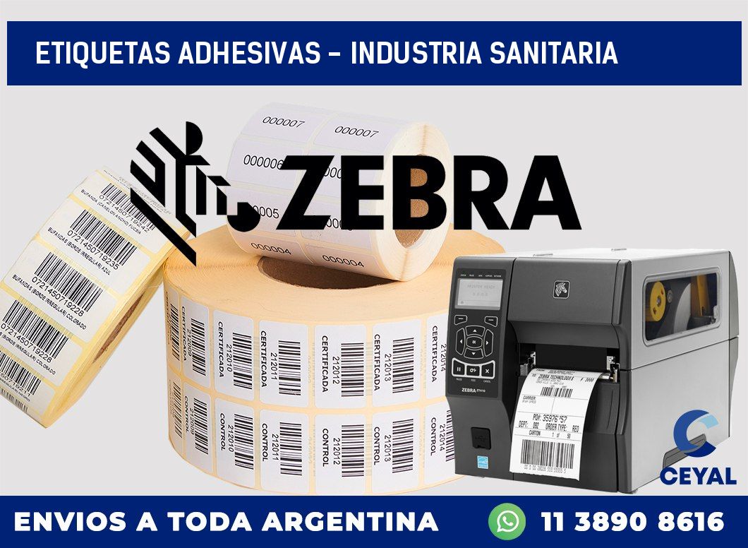 etiquetas adhesivas - industria sanitaria