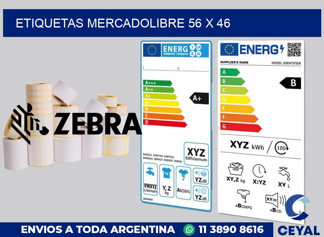 etiquetas mercadolibre 56 x 46