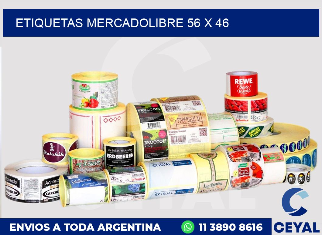 etiquetas mercadolibre 56 x 46