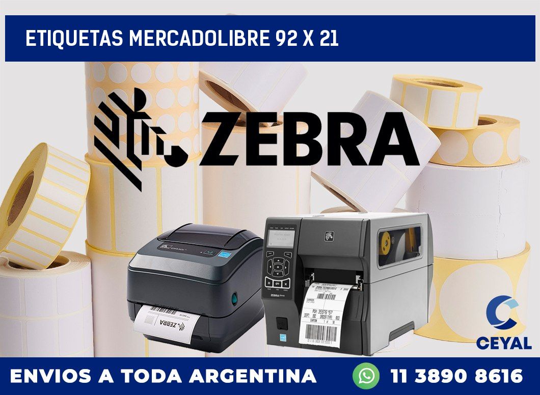 etiquetas mercadolibre 92 x 21