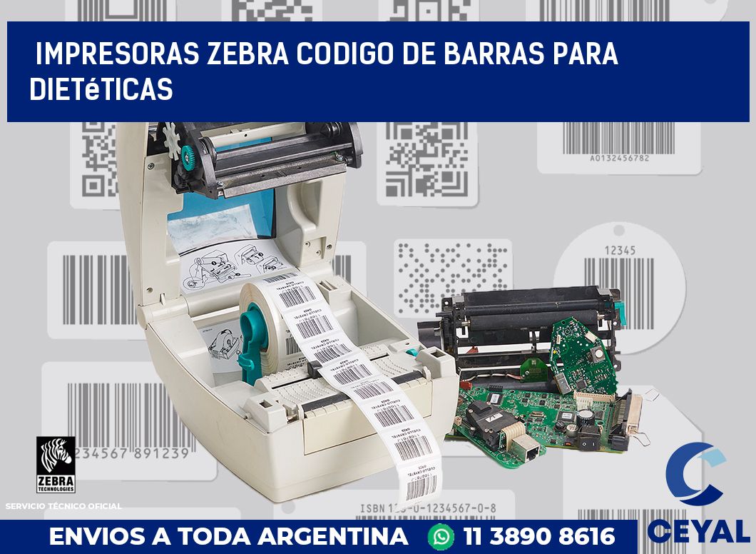 impresoras zebra codigo de barras para Dietéticas