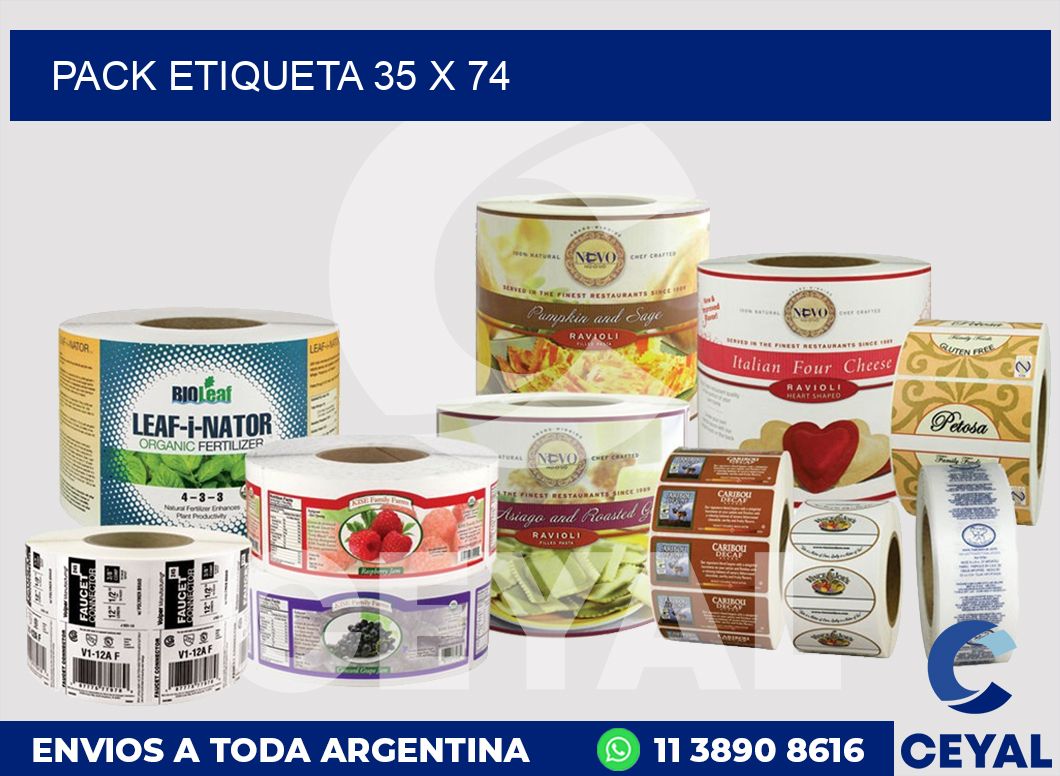 pack etiqueta 35 x 74