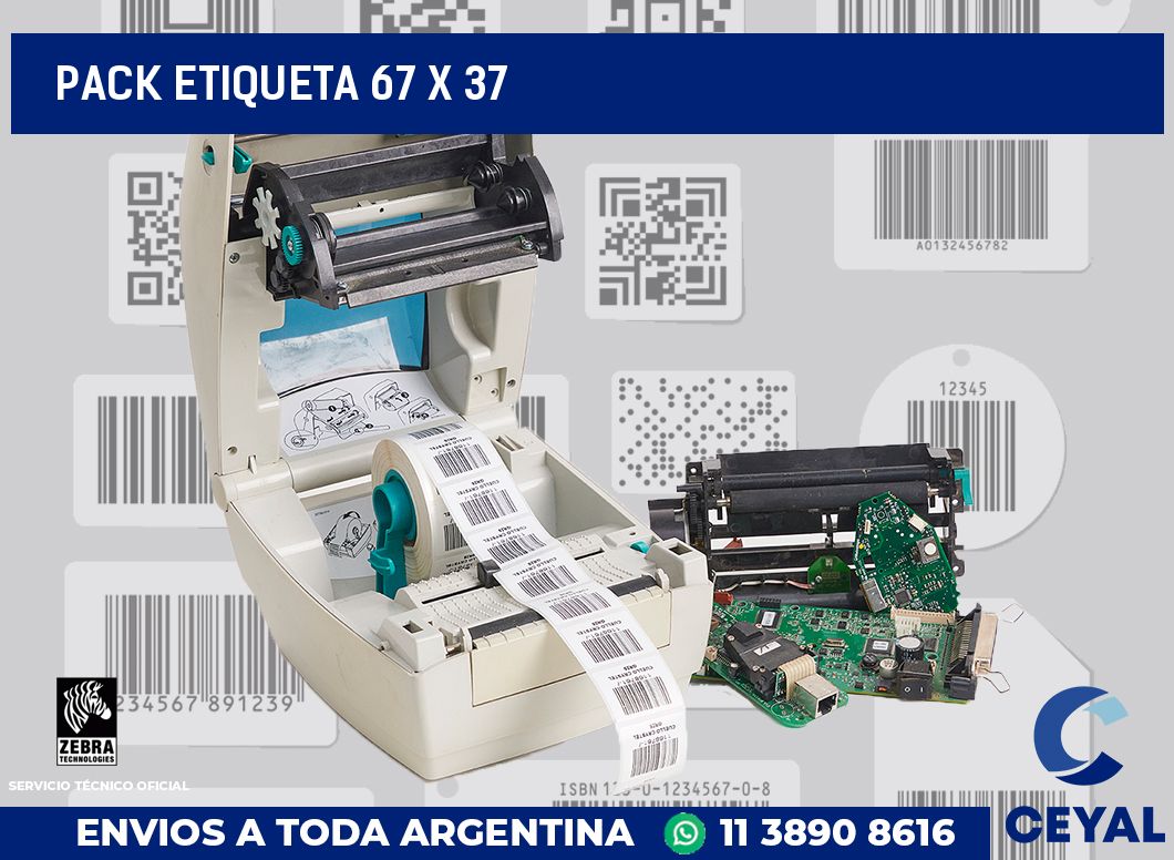 pack etiqueta 67 x 37