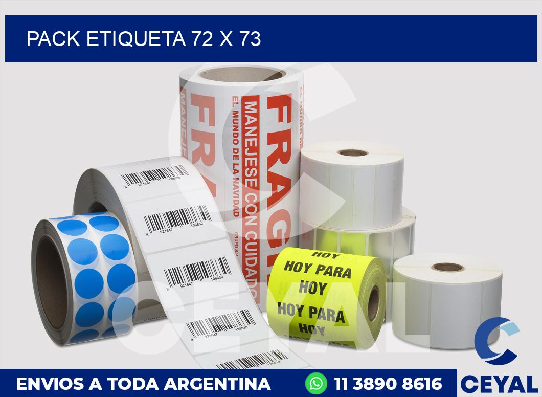 pack etiqueta 72 x 73