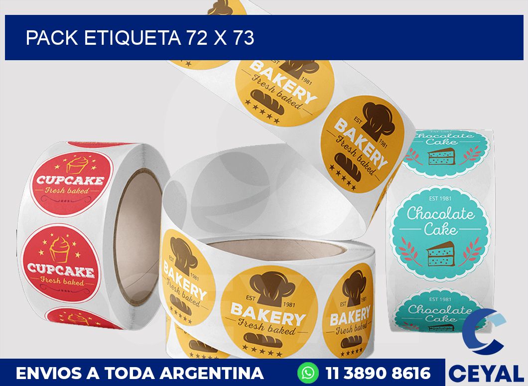 pack etiqueta 72 x 73