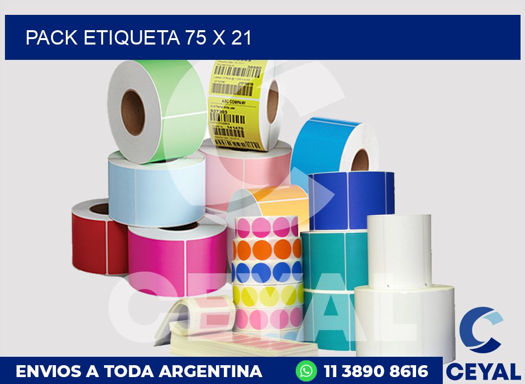 pack etiqueta 75 x 21