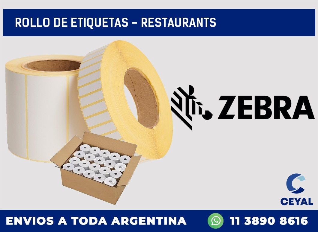 rollo de etiquetas – Restaurants