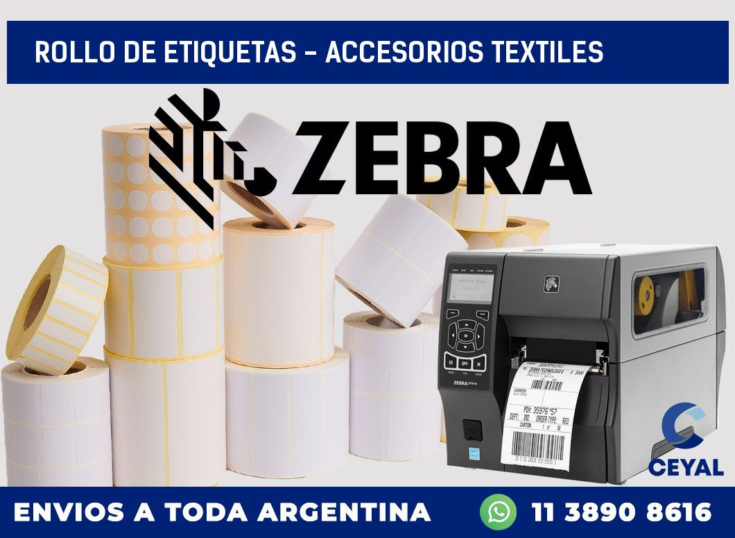 rollo de etiquetas – accesorios textiles