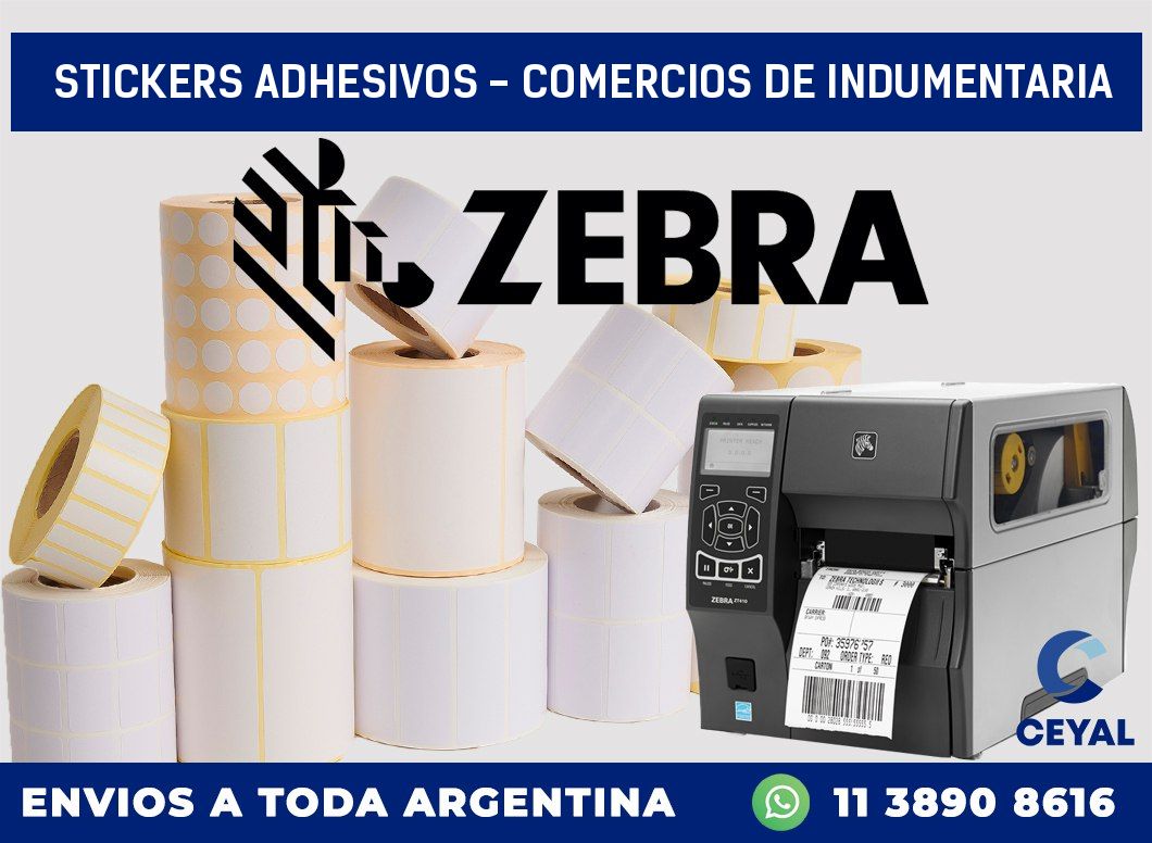 stickers adhesivos - Comercios de indumentaria