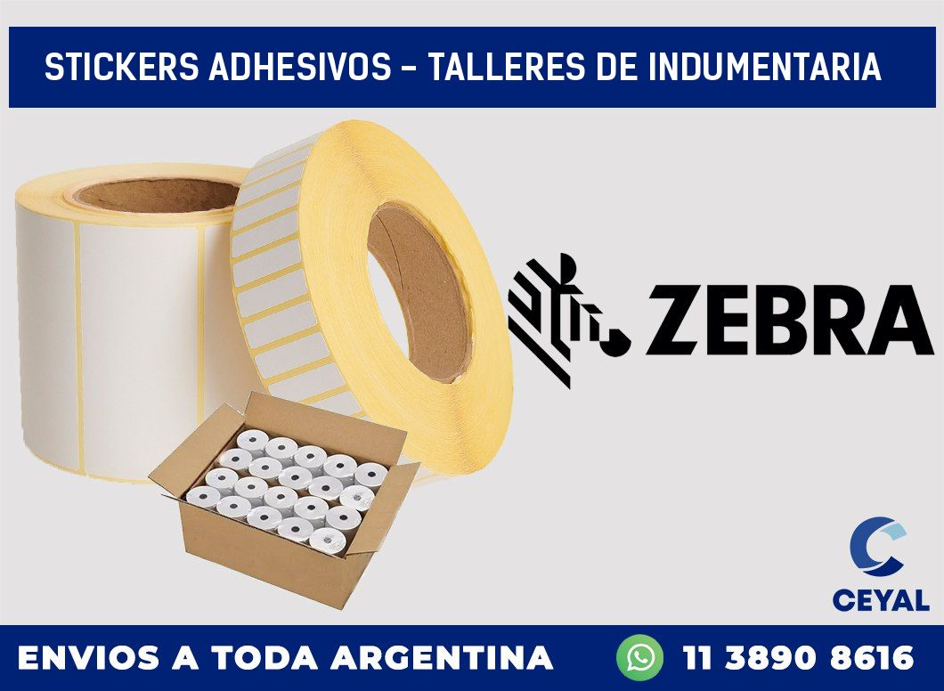 stickers adhesivos – Talleres de indumentaria