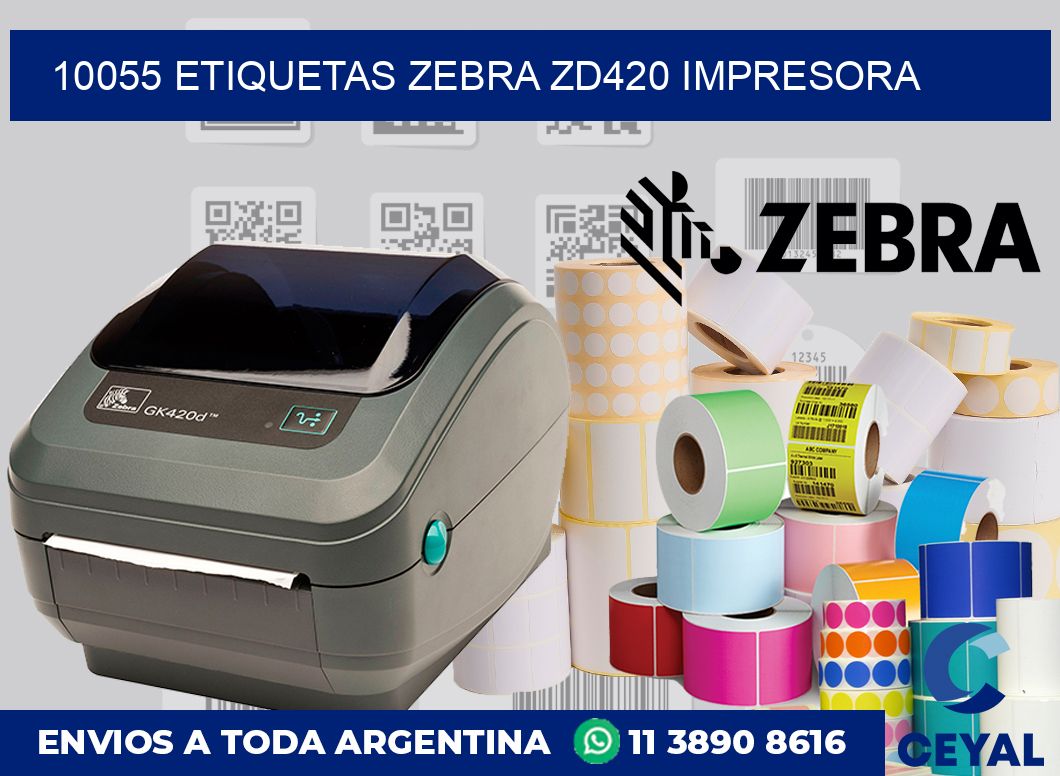 10055 etiquetas Zebra zd420 impresora