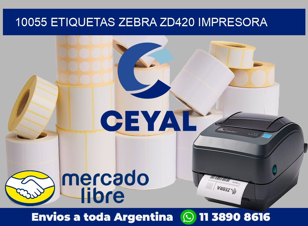 10055 etiquetas Zebra zd420 impresora