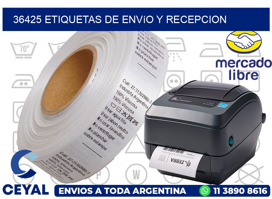 36425 Etiquetas de envío y recepcion