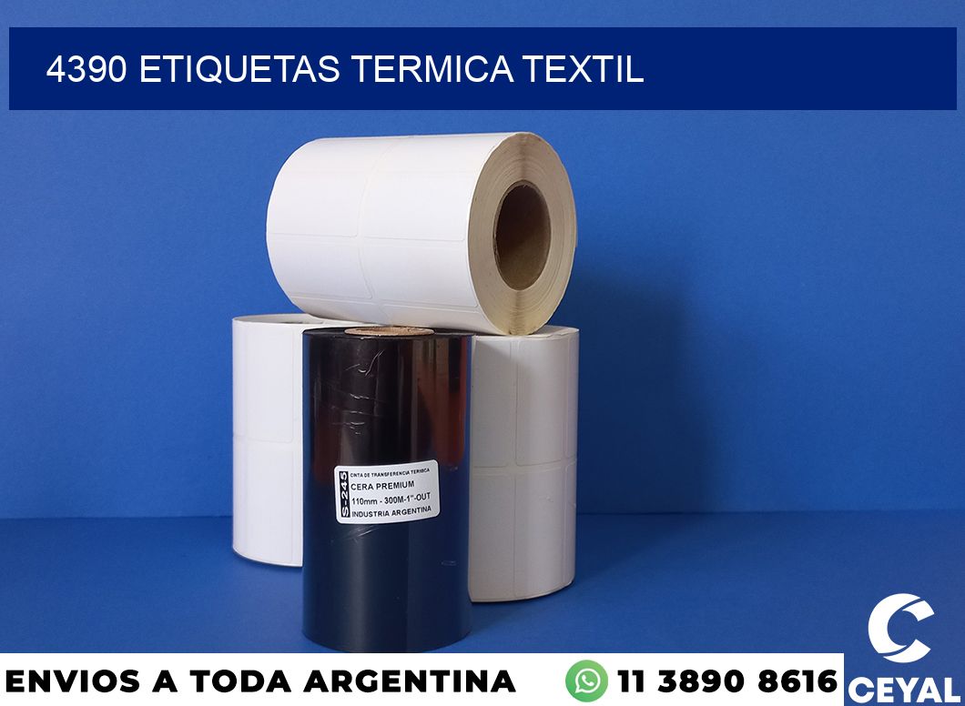 4390 etiquetas termica textil