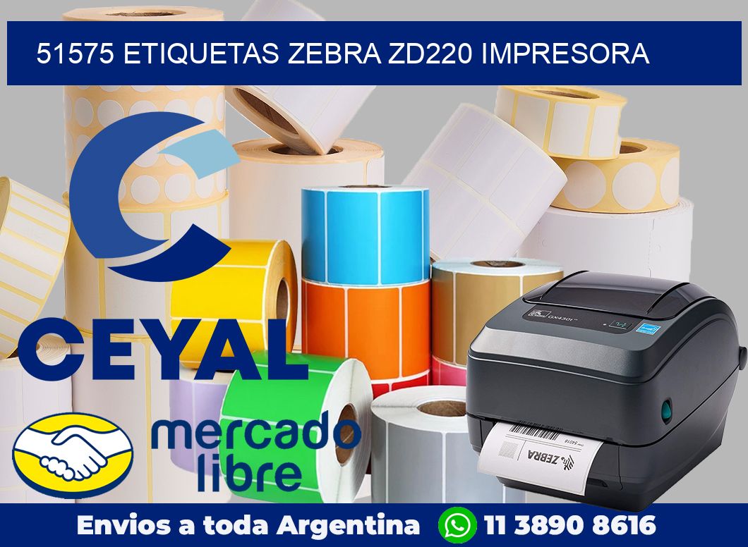 51575 etiquetas Zebra zd220 impresora