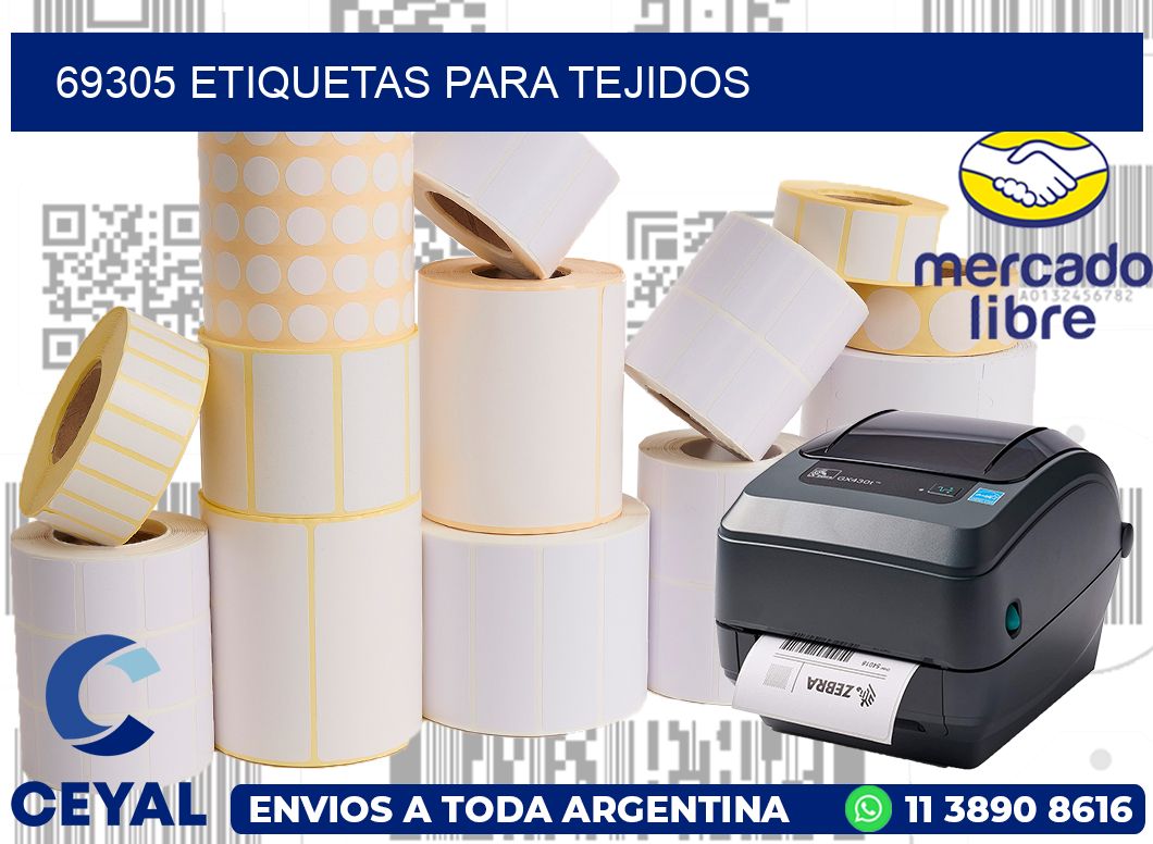 69305 Etiquetas para tejidos