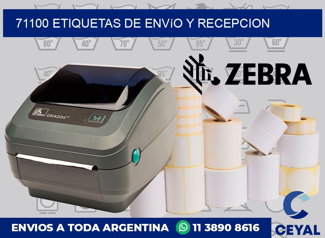 71100 Etiquetas de envío y recepcion