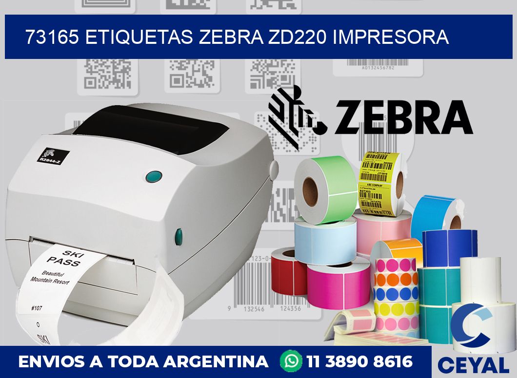 73165 etiquetas Zebra zd220 impresora