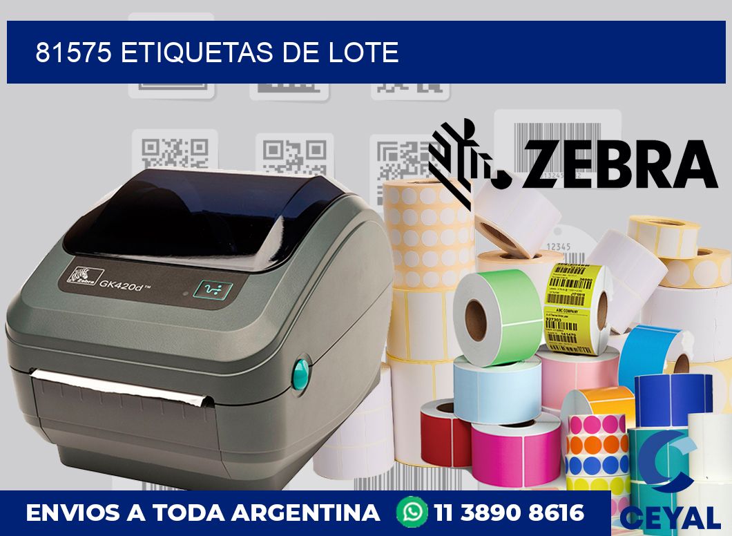 81575 Etiquetas de lote