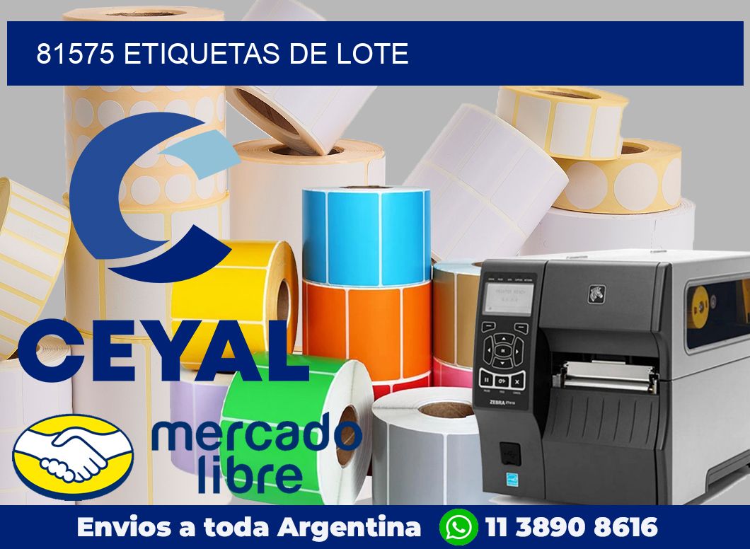 81575 Etiquetas de lote