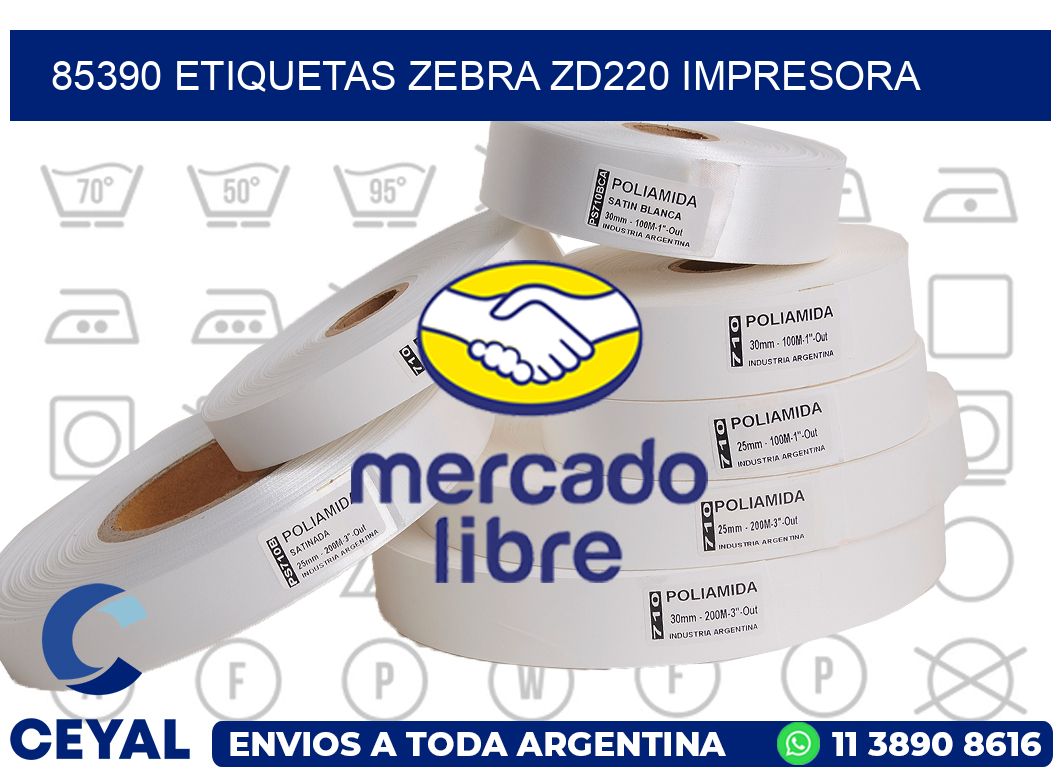 85390 etiquetas Zebra zd220 impresora