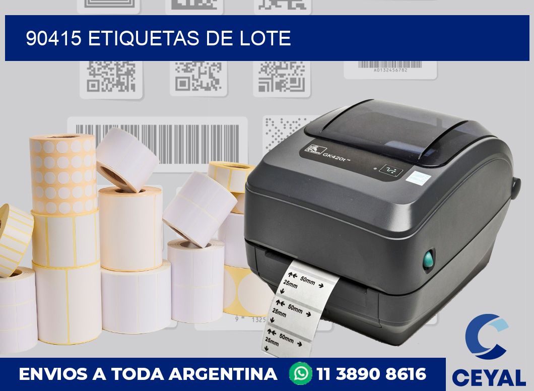 90415 Etiquetas de lote