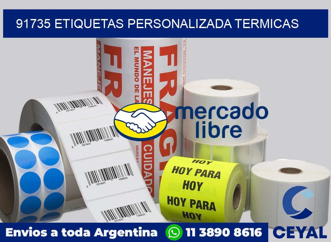 91735 etiquetas personalizada termicas