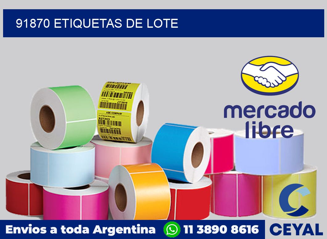 91870 Etiquetas de lote