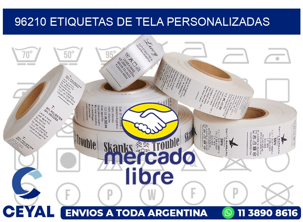 96210 Etiquetas de tela personalizadas