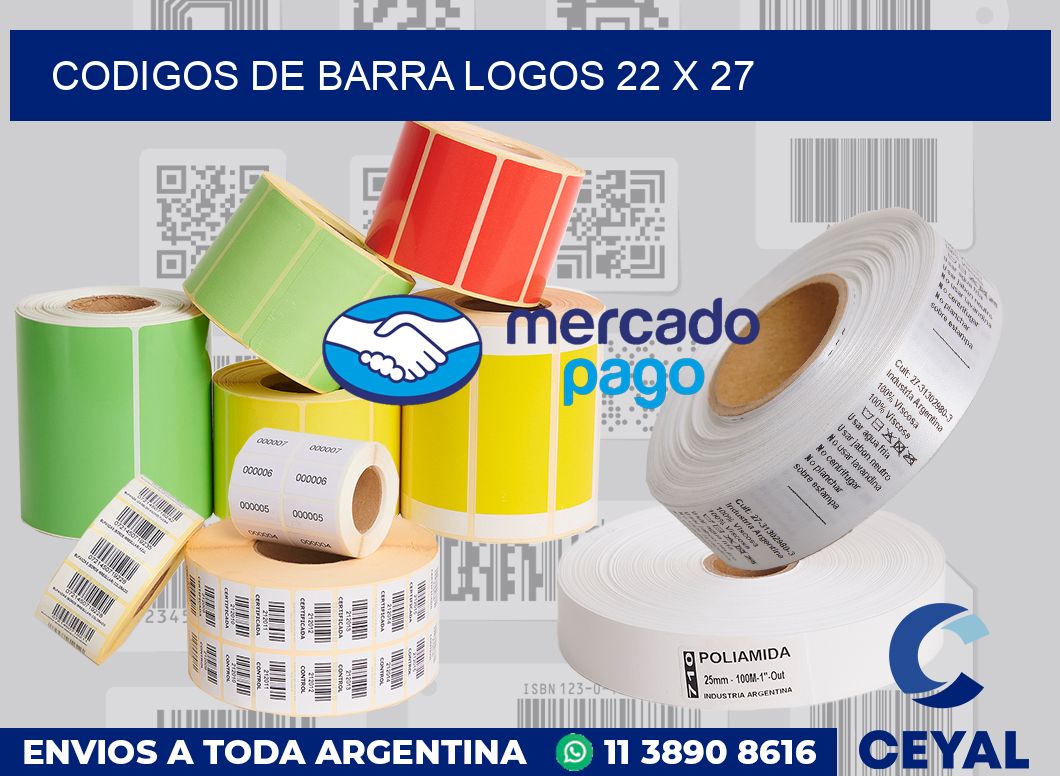 Codigos de barra logos 22 x 27