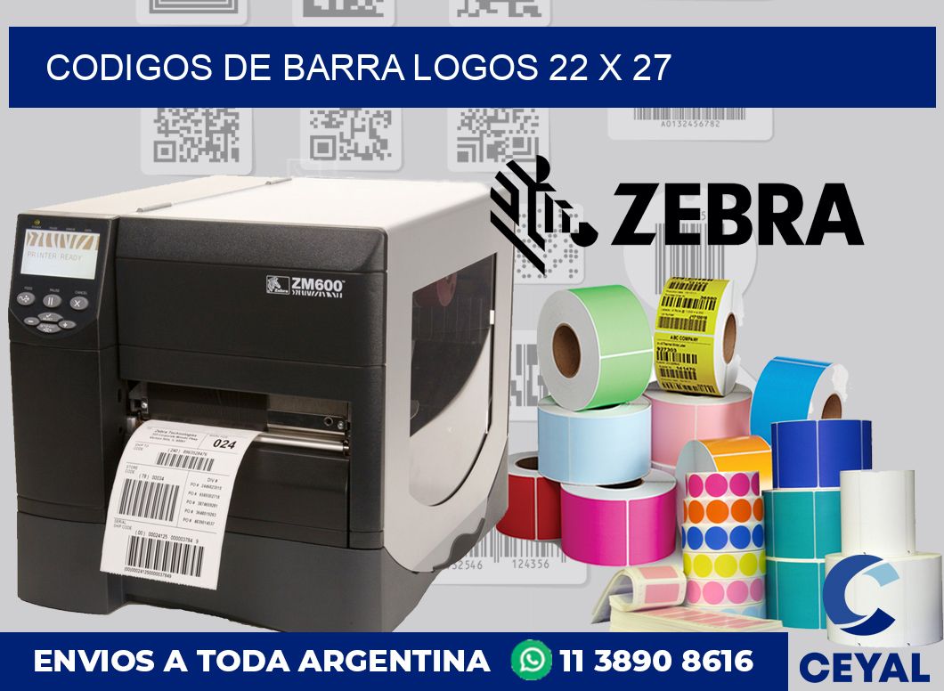 Codigos de barra logos 22 x 27