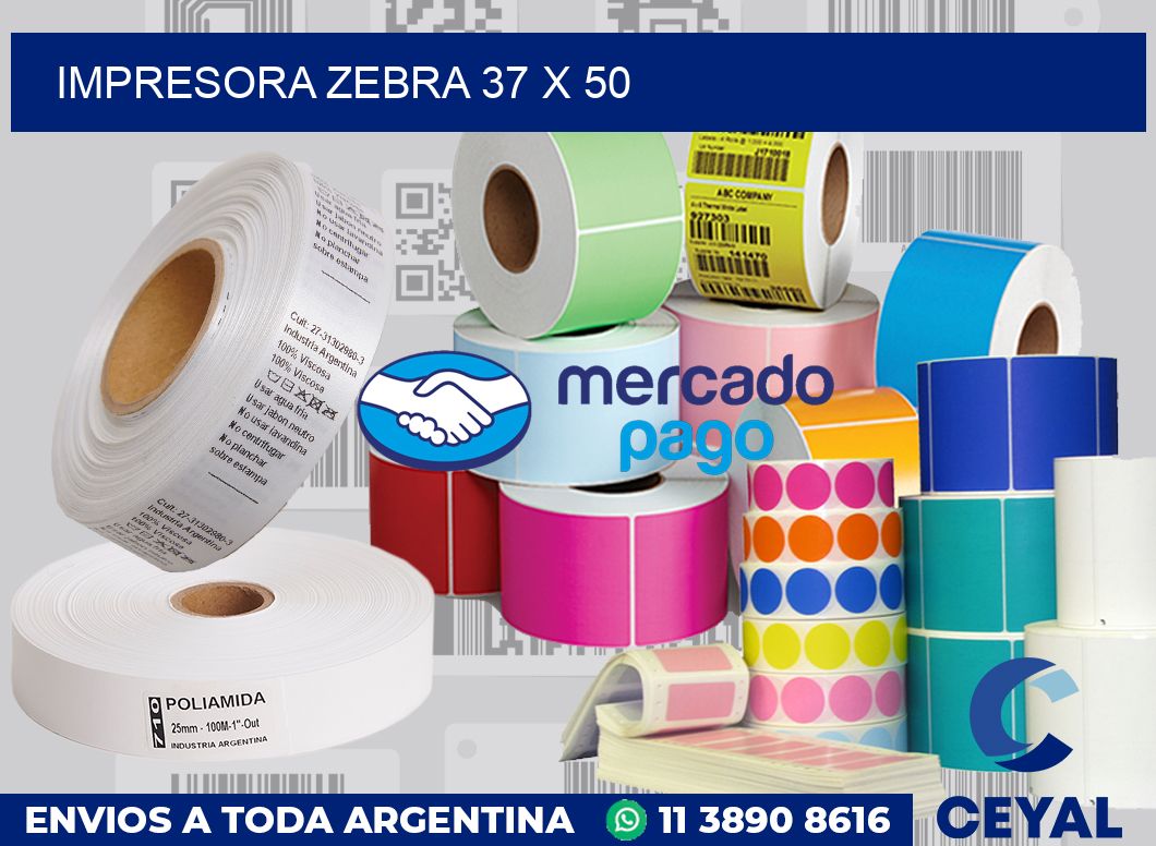 Impresora Zebra 37 x 50