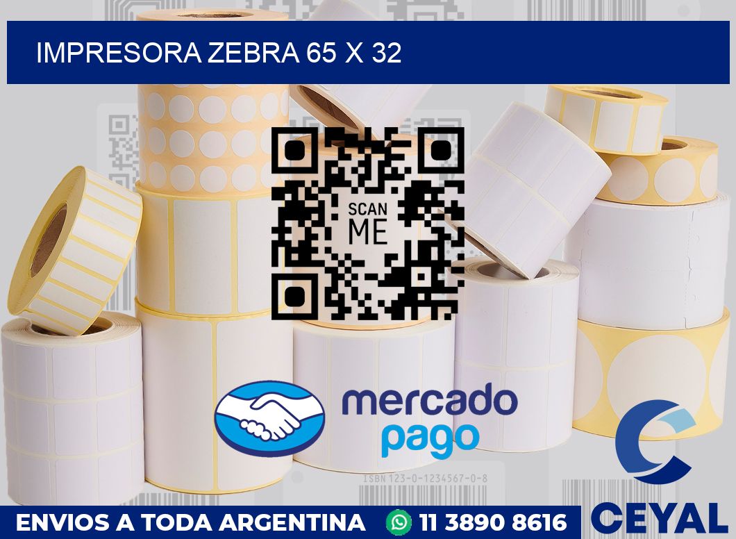 Impresora Zebra 65 x 32