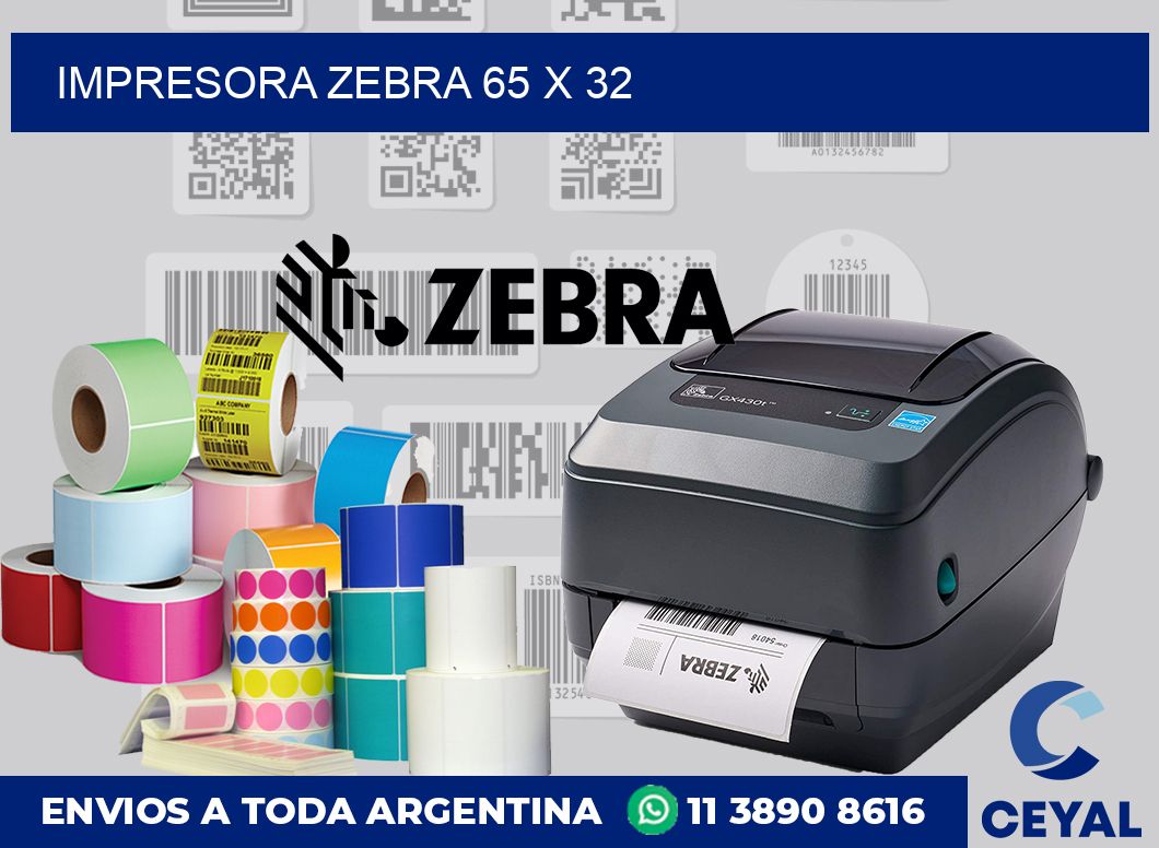 Impresora Zebra 65 x 32