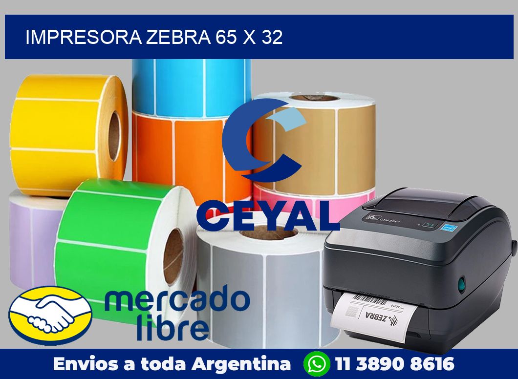 Impresora Zebra 65 x 32