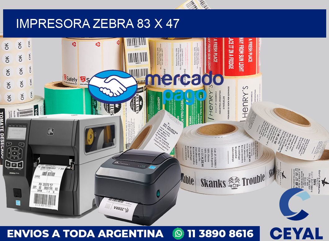 Impresora Zebra 83 x 47