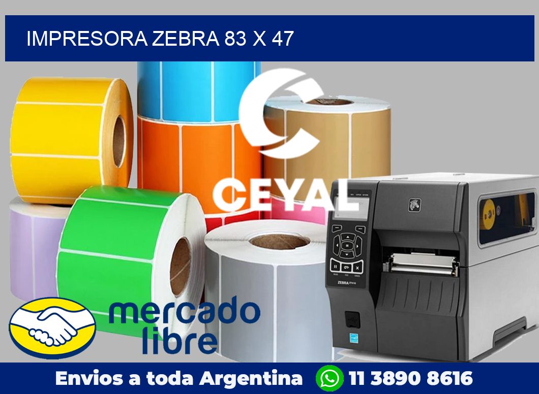 Impresora Zebra 83 x 47