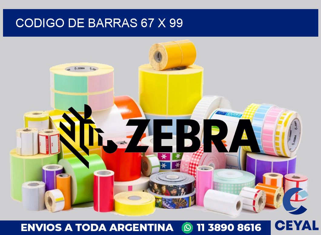 codigo de barras 67 x 99