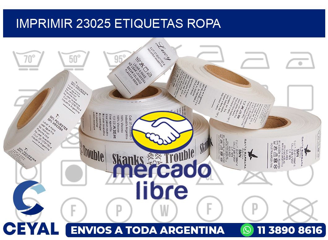 imprimir 23025 etiquetas ropa