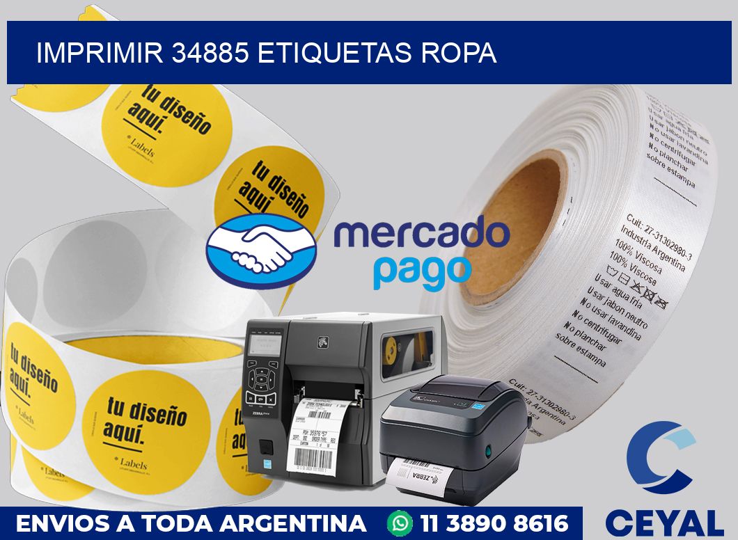 imprimir 34885 etiquetas ropa