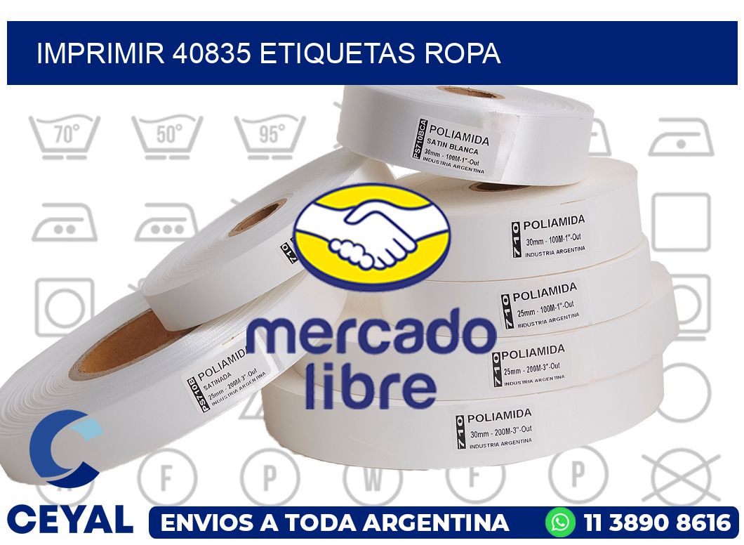 imprimir 40835 etiquetas ropa