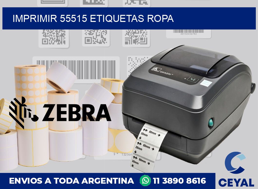 imprimir 55515 etiquetas ropa