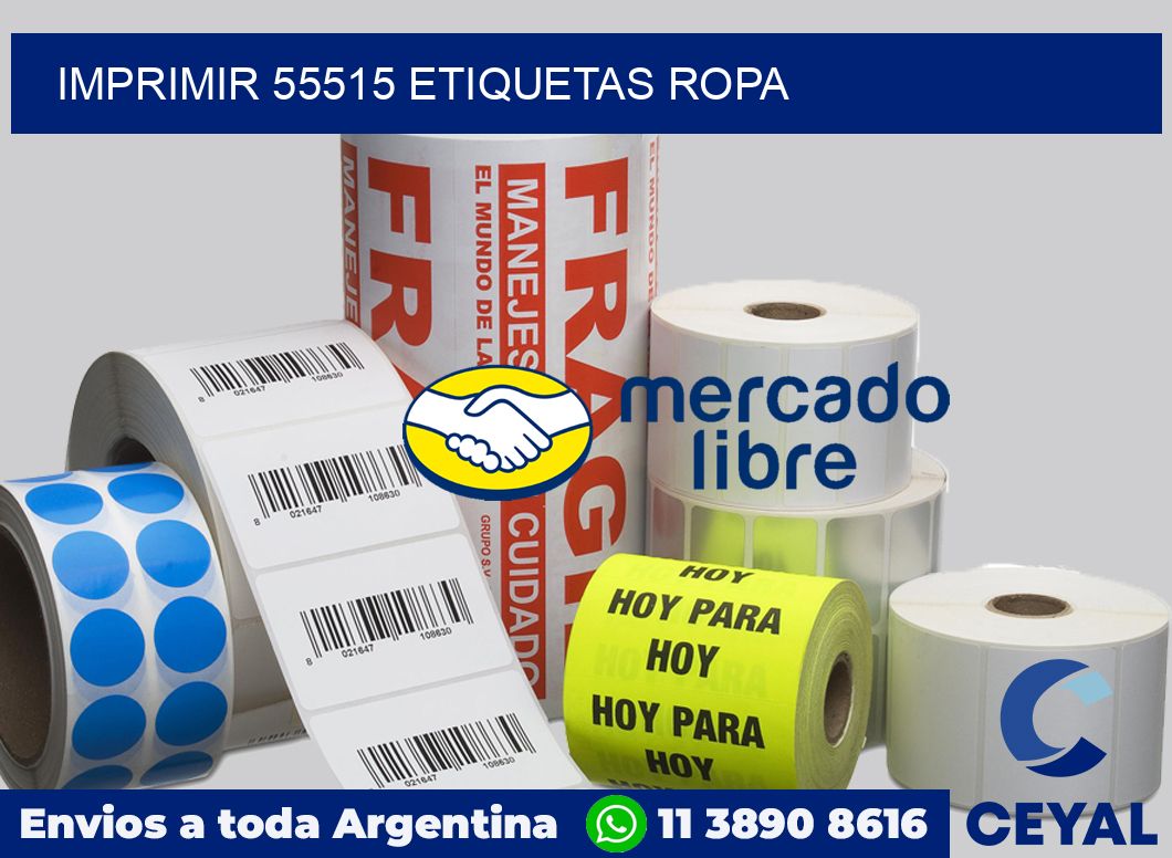 imprimir 55515 etiquetas ropa