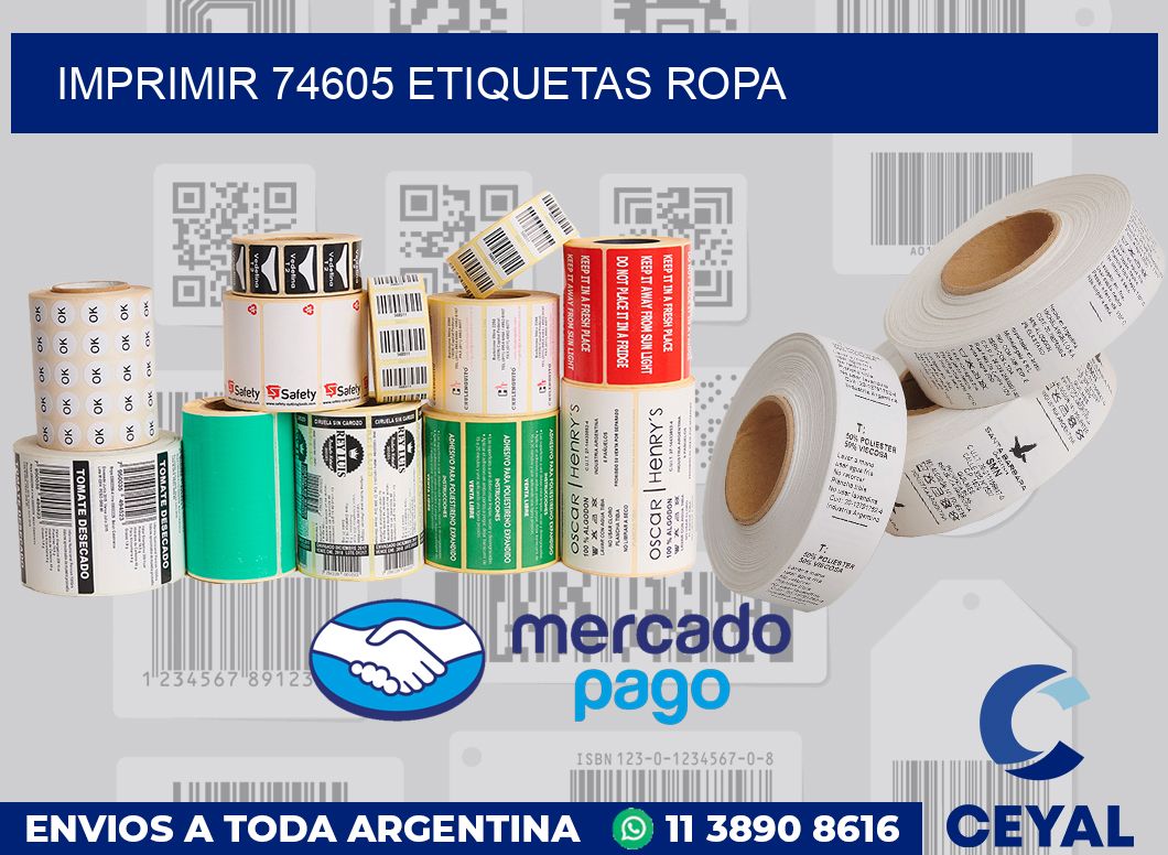 imprimir 74605 etiquetas ropa