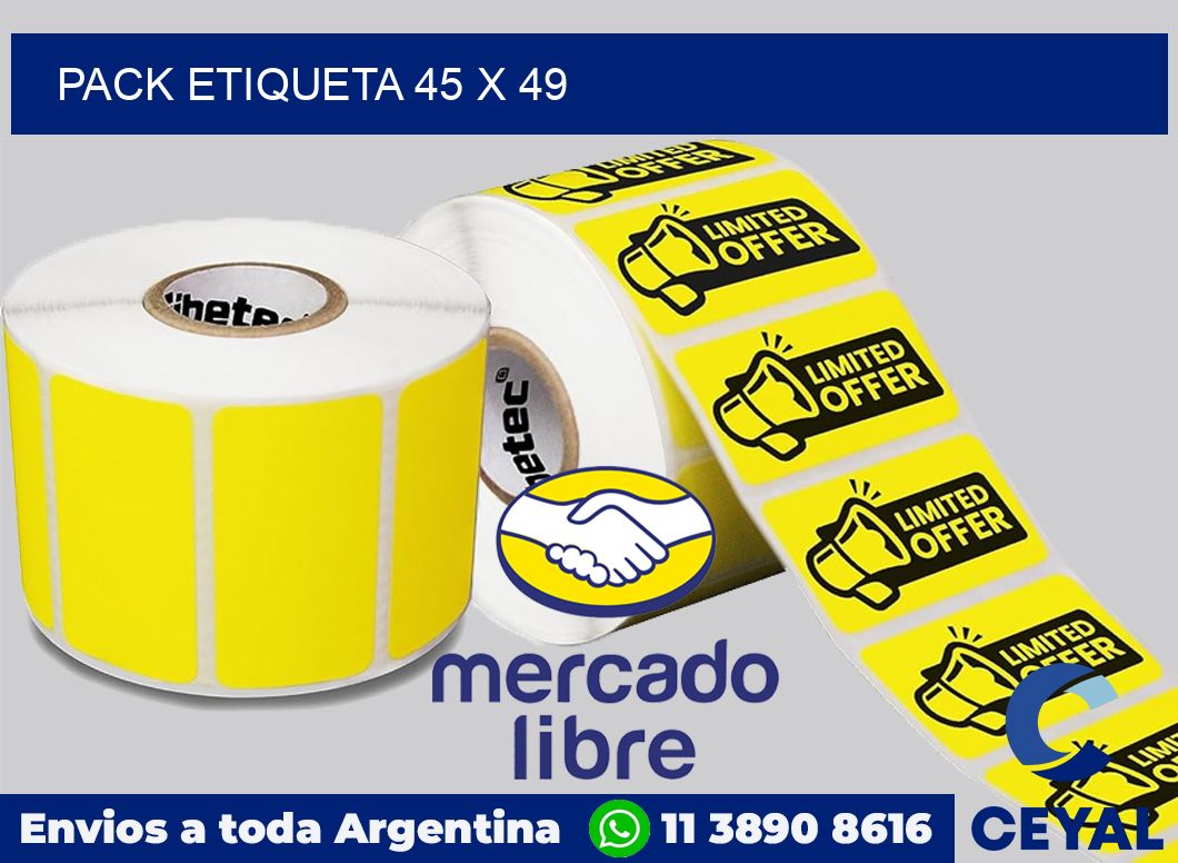 pack etiqueta 45 x 49