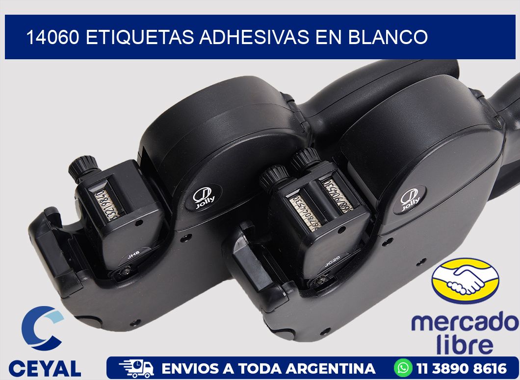 14060 ETIQUETAS ADHESIVAS EN BLANCO