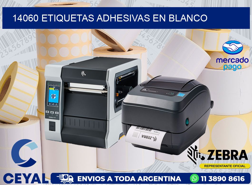 14060 ETIQUETAS ADHESIVAS EN BLANCO