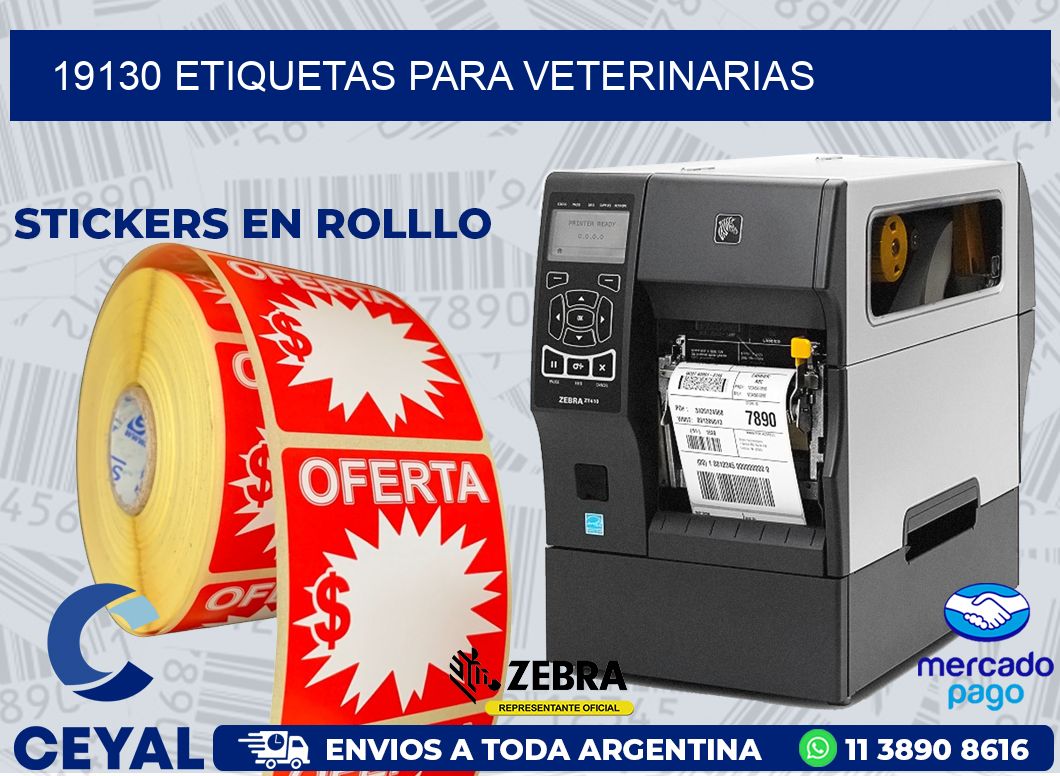 19130 ETIQUETAS PARA VETERINARIAS