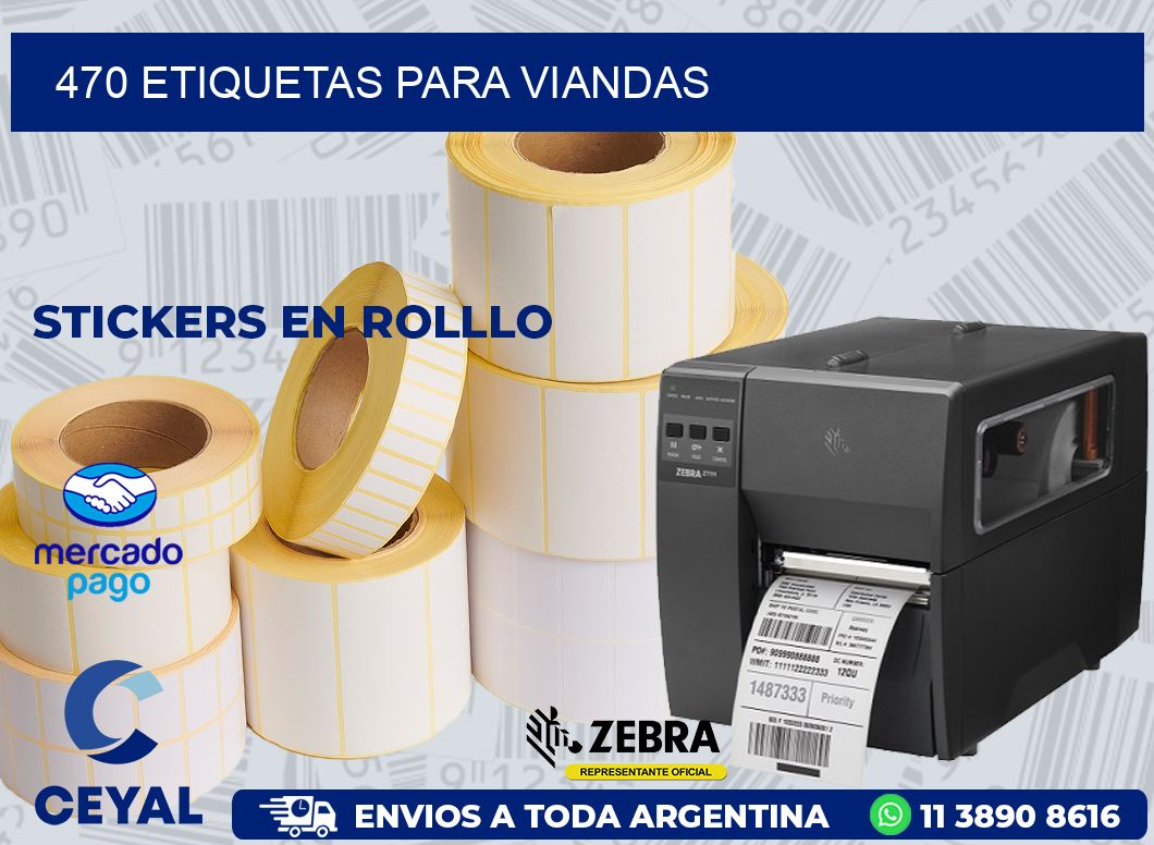 470 ETIQUETAS PARA VIANDAS